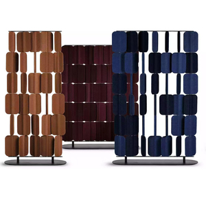 3d Free Standing Movable Office Floor Partition Divider Recycled Eco Friendly Sound Absorbing PET Felt