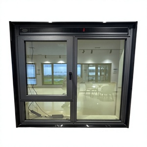 Double Sash Thermal Break Tilt Turn Windows with 28mm Insulation Stainless Steel Screen