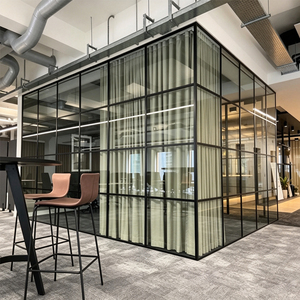 Modular Acoustic Partition Room Customized Soundproof Glass Partition Wall