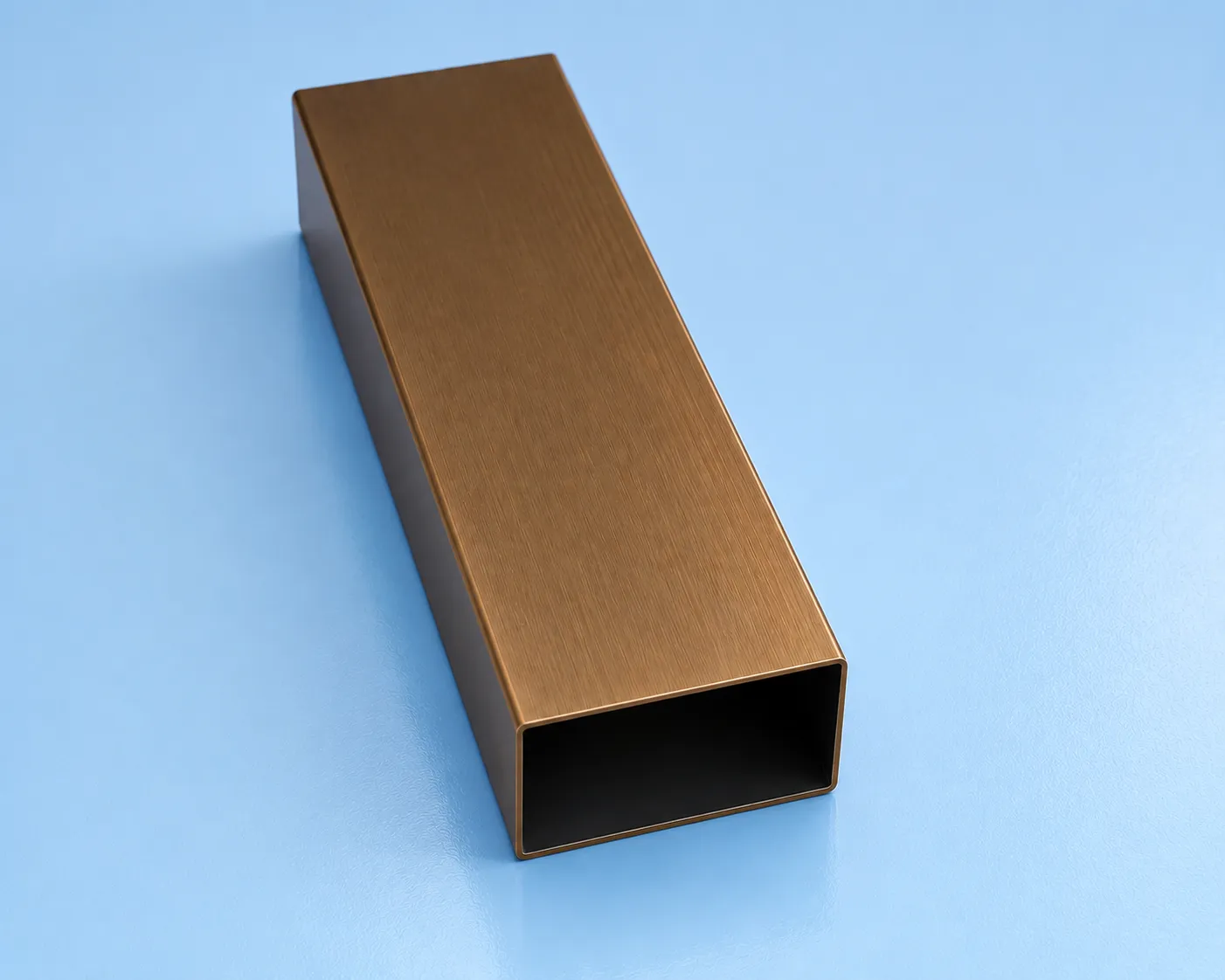 Anodized aluminium profile surface finish detail