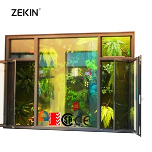 Customized For Engineering Projects Aluminum Casement Windows Double Glass Tilt And Turn Window